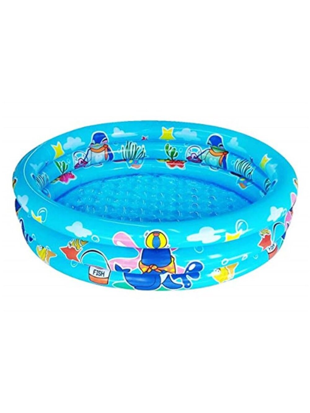 3 Rings Kiddie Pool for Toddler 48”X12 Kids Swimming Pool Inflatable Baby Pool